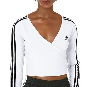 Adidas crop top long sleeve
